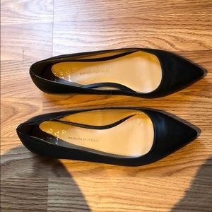 Leather pointed flats